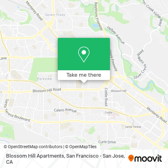 Blossom Hill Apartments map