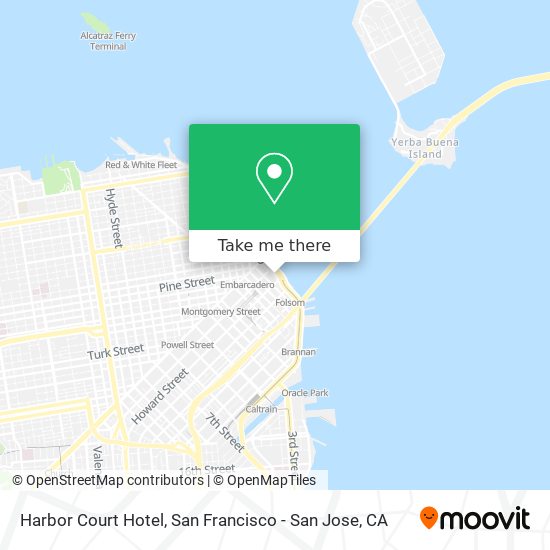 Harbor Court Hotel map