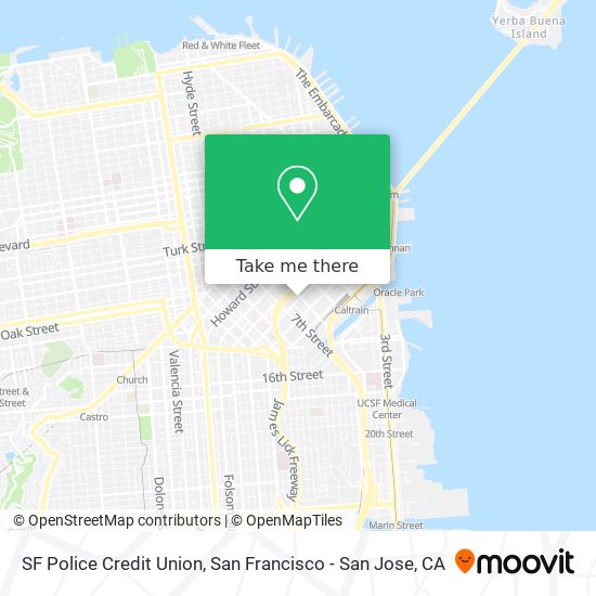 SF Police Credit Union map