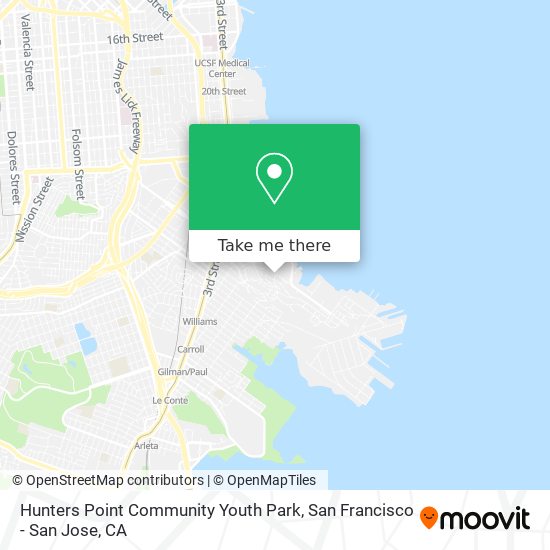 Hunters Point Community Youth Park map