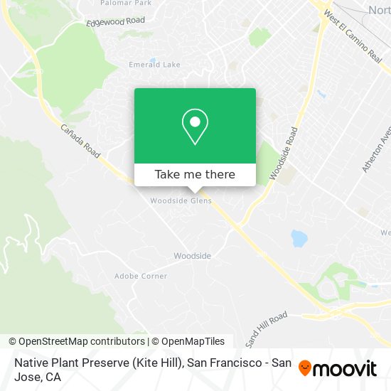 Native Plant Preserve (Kite Hill) map