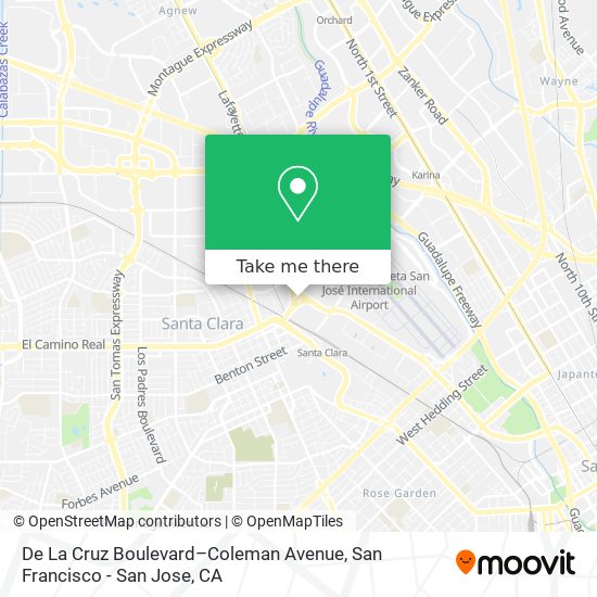 Mapa de De La Cruz Boulevard–Coleman Avenue