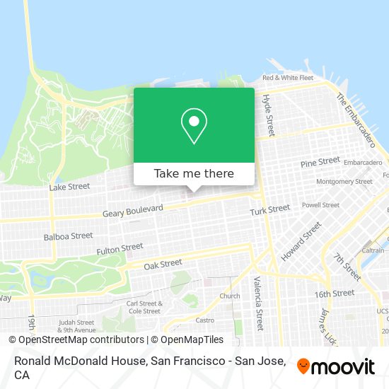 Ronald McDonald House map