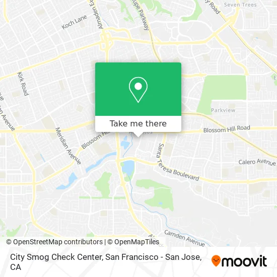 Mapa de City Smog Check Center