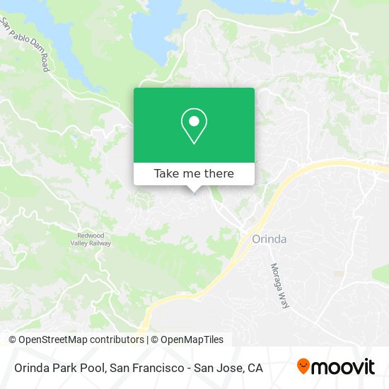 Orinda Park Pool map