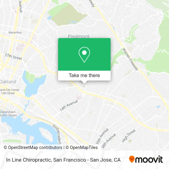 Mapa de In Line Chiropractic