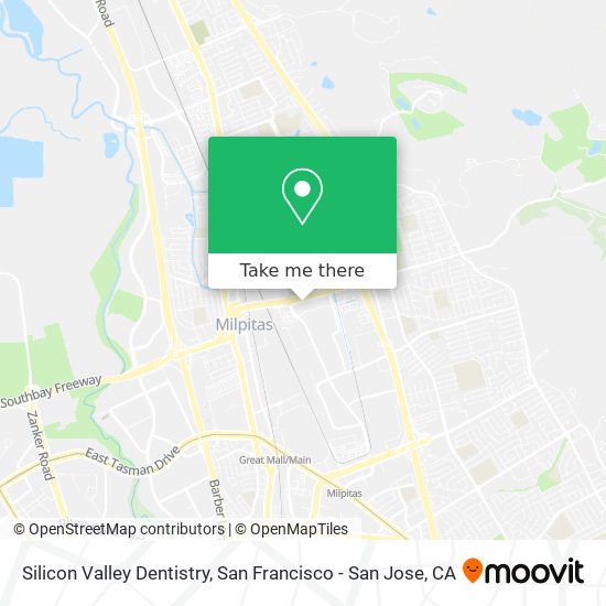 Silicon Valley Dentistry map