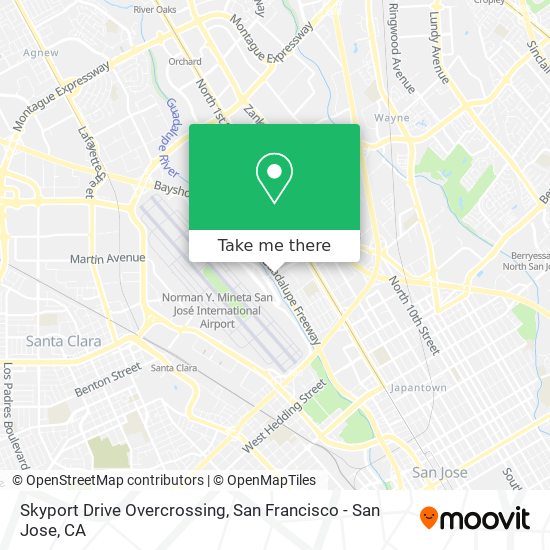 Skyport Drive Overcrossing map