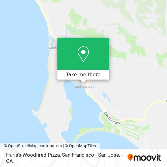 Mapa de Huria's Woodfired Pizza