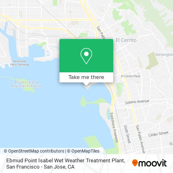 Ebmud Point Isabel Wet Weather Treatment Plant map