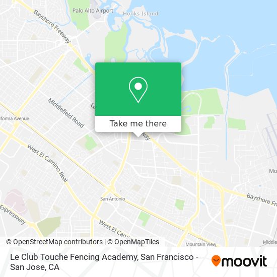 Le Club Touche Fencing Academy map