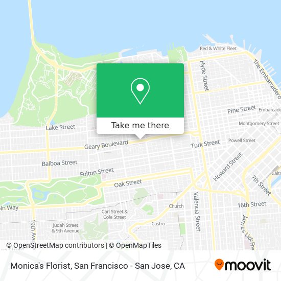 Monica's Florist map