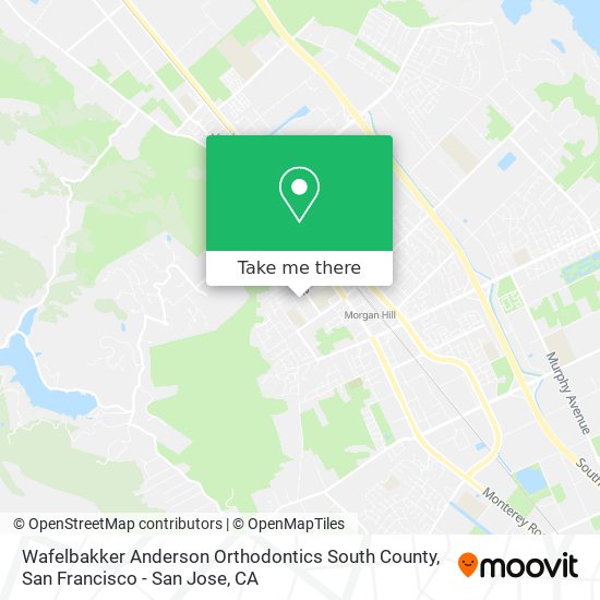 Wafelbakker Anderson Orthodontics South County map