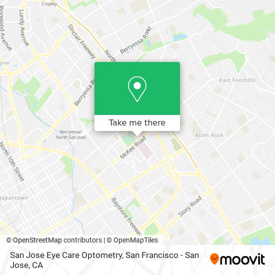 Mapa de San Jose Eye Care Optometry
