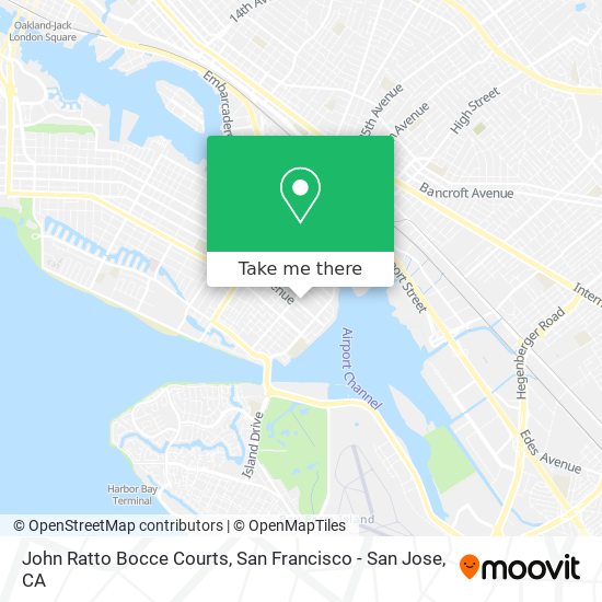John Ratto Bocce Courts map