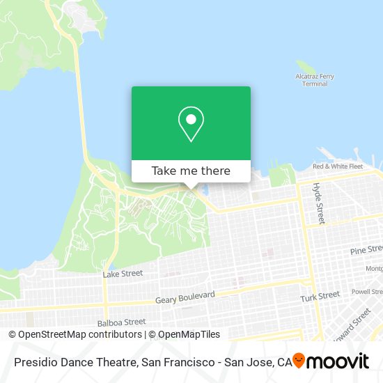 Presidio Dance Theatre map