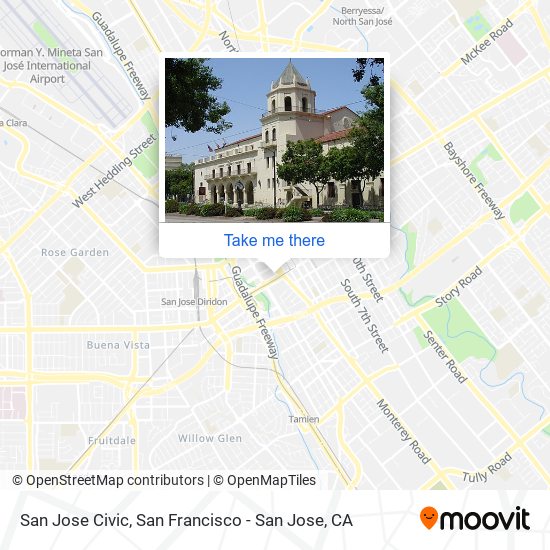 Mapa de San Jose Civic