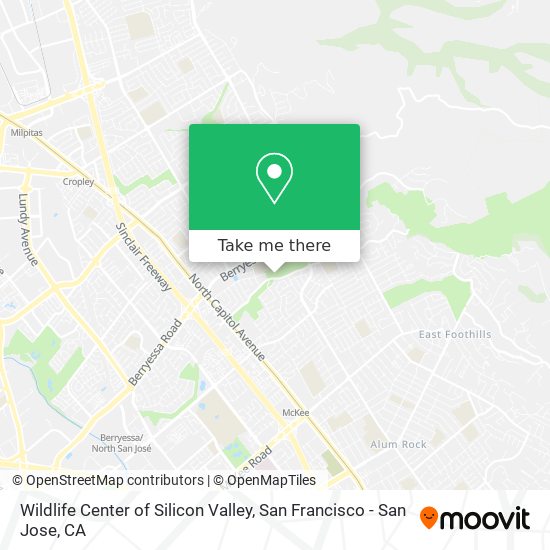 Wildlife Center of Silicon Valley map