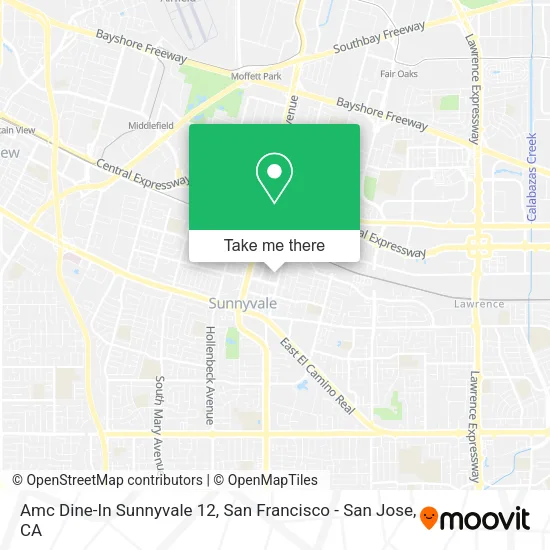 Mapa de Amc Dine-In Sunnyvale 12