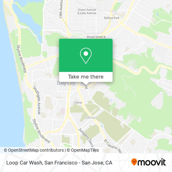 Loop Car Wash map