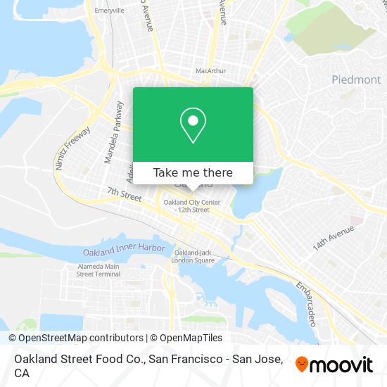 Oakland Street Food Co. map