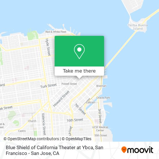 Blue Shield of California Theater at Ybca map