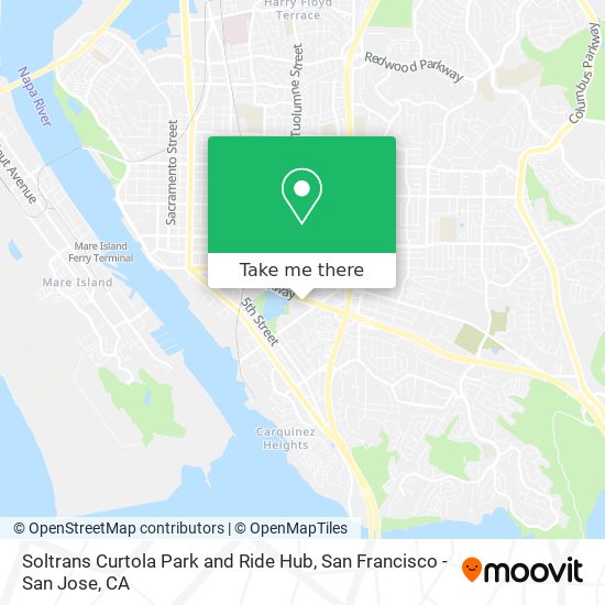 Mapa de Soltrans Curtola Park and Ride Hub