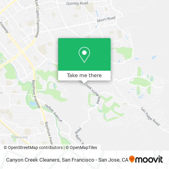 Canyon Creek Cleaners map
