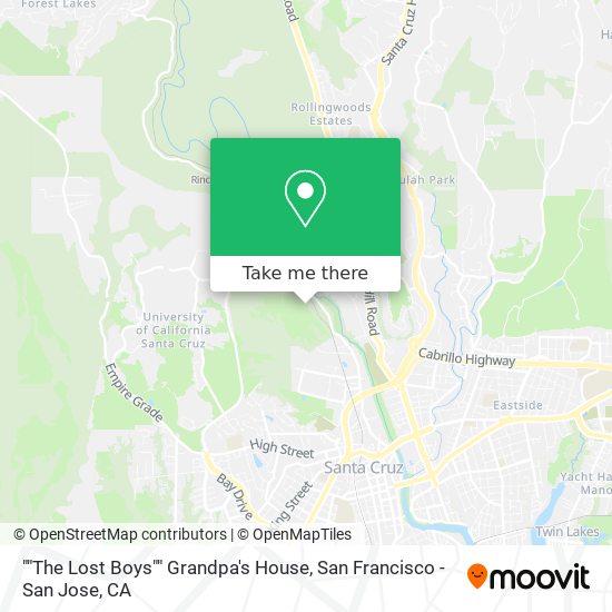 ""The Lost Boys"" Grandpa's House map