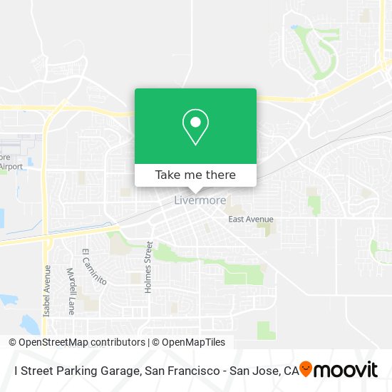 I Street Parking Garage map