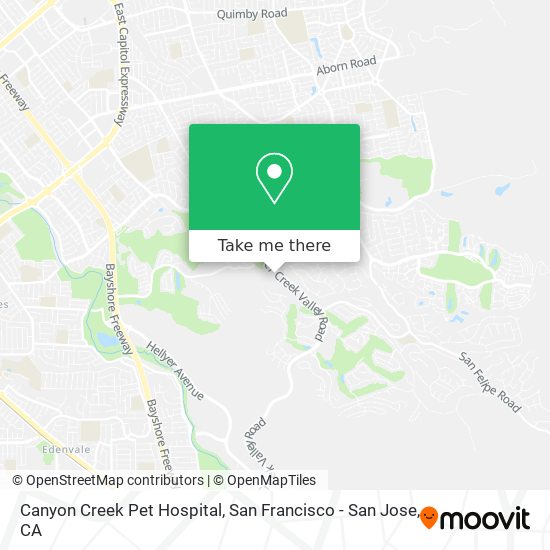 Mapa de Canyon Creek Pet Hospital