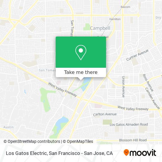 Los Gatos Electric map