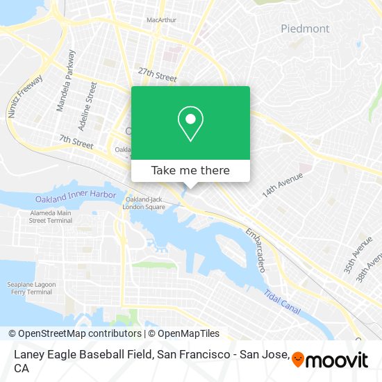 Laney Eagle Baseball Field map