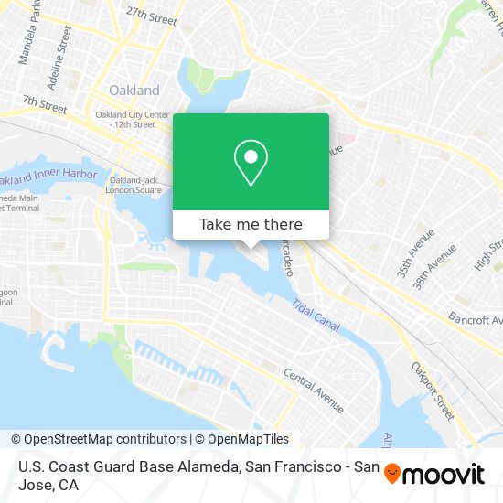 U.S. Coast Guard Base Alameda map