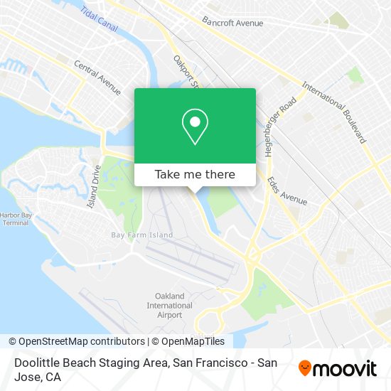 Doolittle Beach Staging Area map