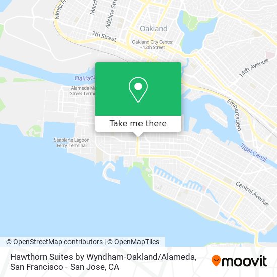 Hawthorn Suites by Wyndham-Oakland / Alameda map
