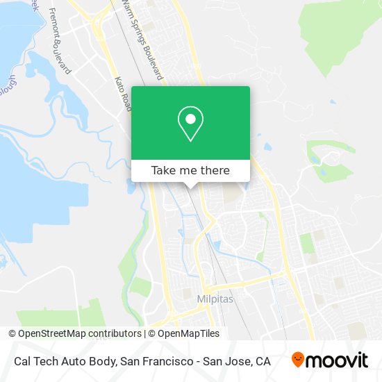 Cal Tech Auto Body map