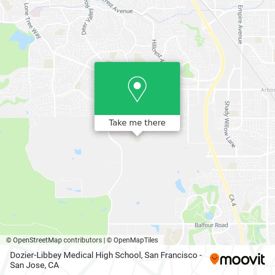 Dozier-Libbey Medical High School map