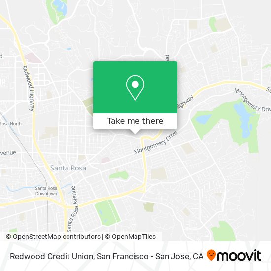 Mapa de Redwood Credit Union