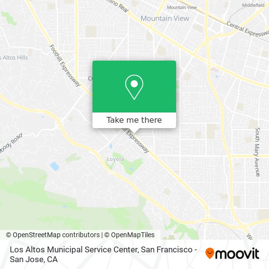Los Altos Municipal Service Center map