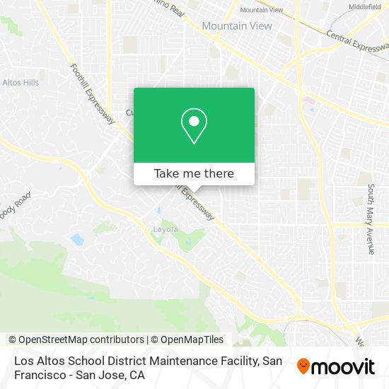 Mapa de Los Altos School District Maintenance Facility