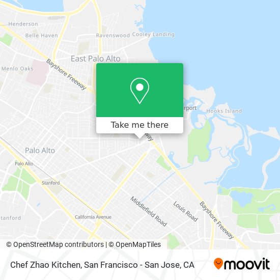 Chef Zhao Kitchen map