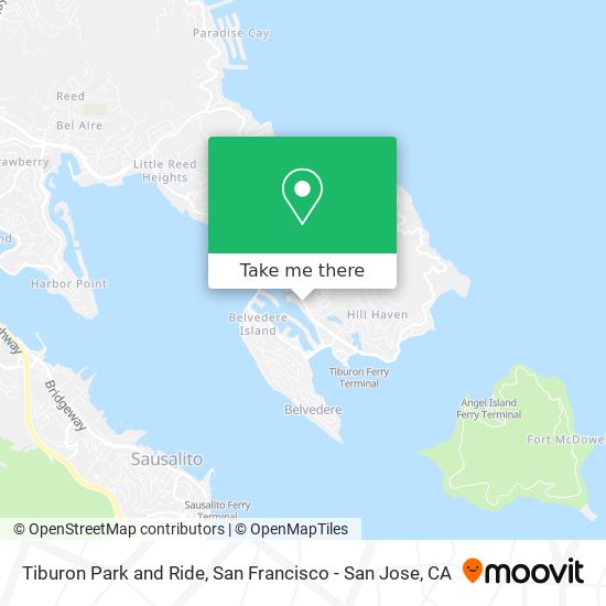 Mapa de Tiburon Park and Ride