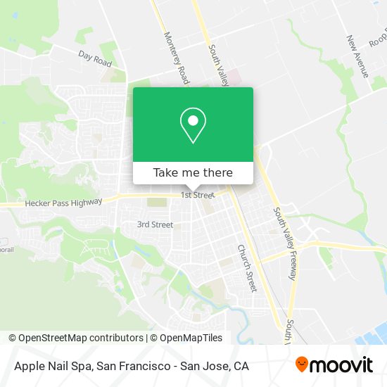 Apple Nail Spa map
