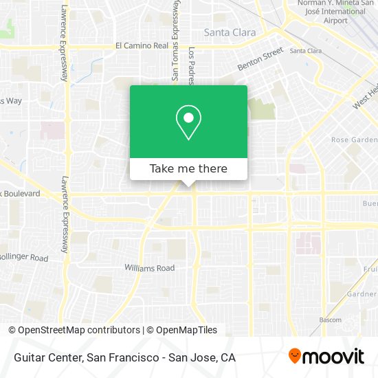 Guitar Center map