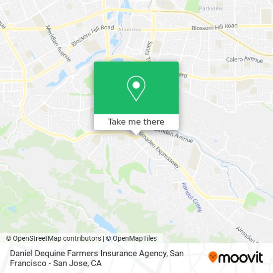 Daniel Dequine Farmers Insurance Agency map