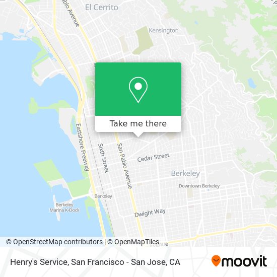 Mapa de Henry's Service