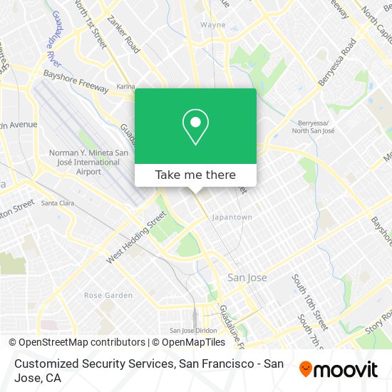 Customized Security Services map