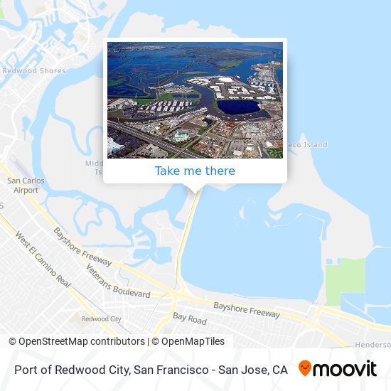 Mapa de Port of Redwood City