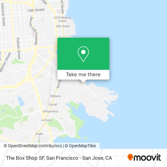 The Box Shop SF map